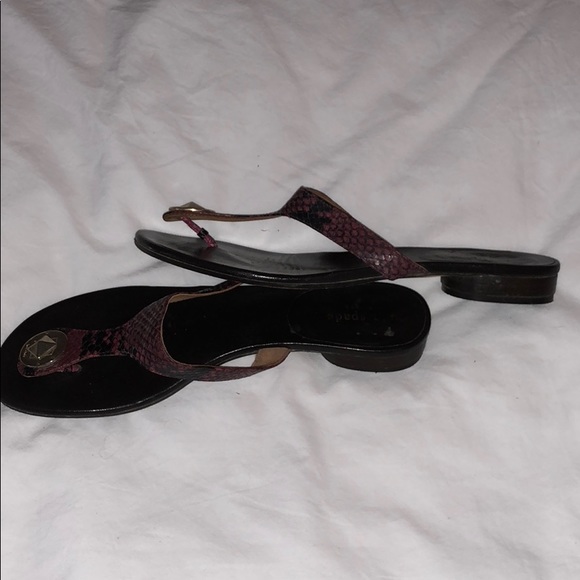 Kate Spade flip flips sz 8 - Picture 2 of 3